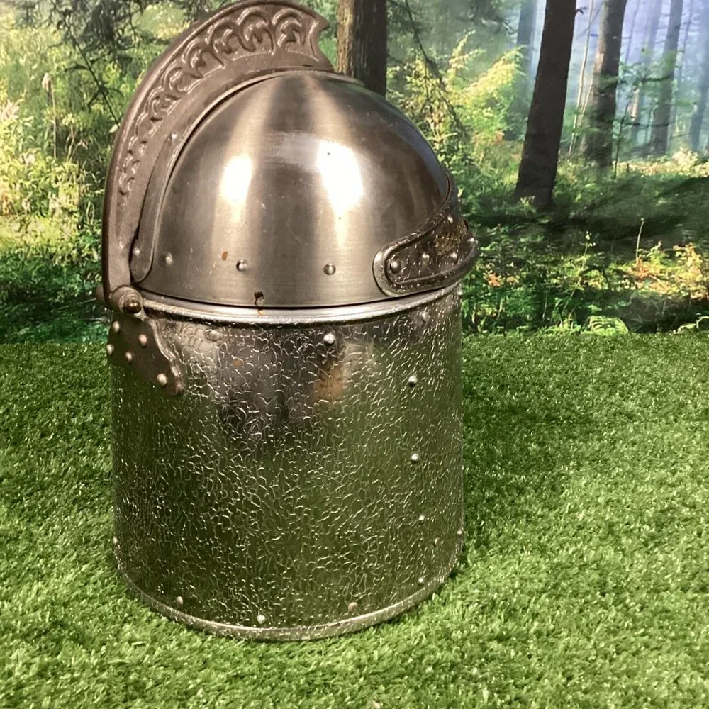 Vintage Medieval Camelot Knight Helmet Ice Bucket